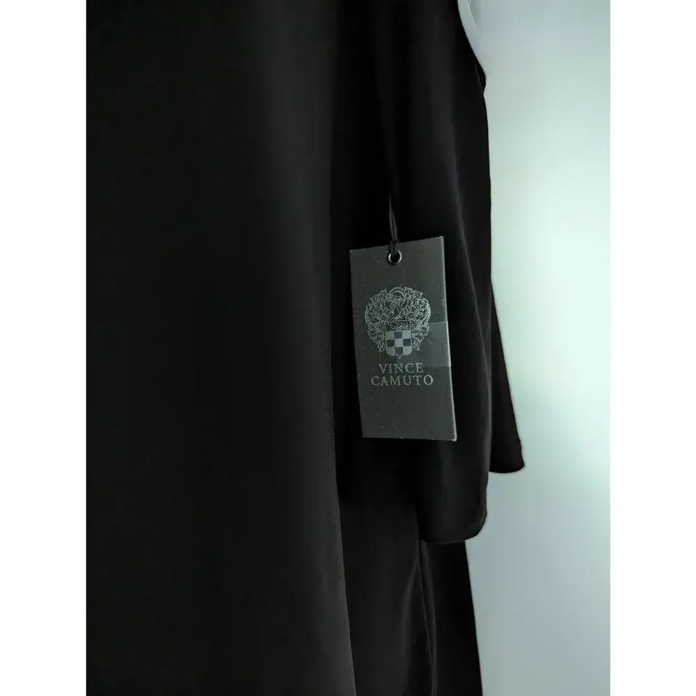 Vince Camuto Black Top with Strappy Flare Sleeves - Picture 9 of 13